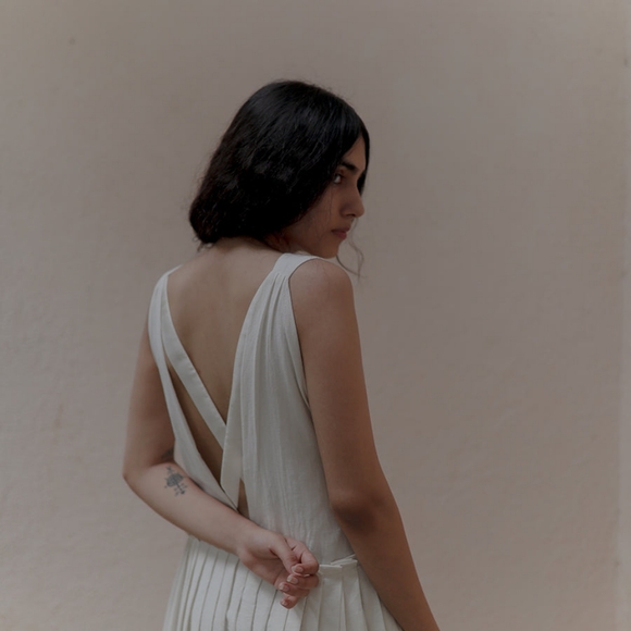 Runaway bicycle vera white dress pockets XS - Picture 3 of 7